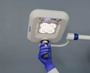 Treatment environment with focused lighting