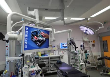 Compact mounted on wall or surgical arm